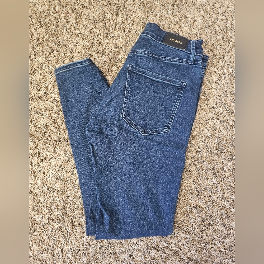 Express jeans  skinny mid rise 6 regular